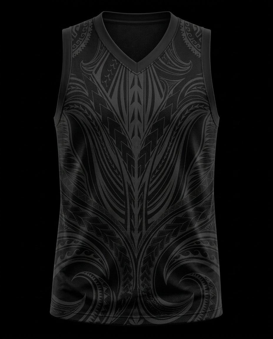 The Pillar Spear Jersey — Standing Spears motif — front view