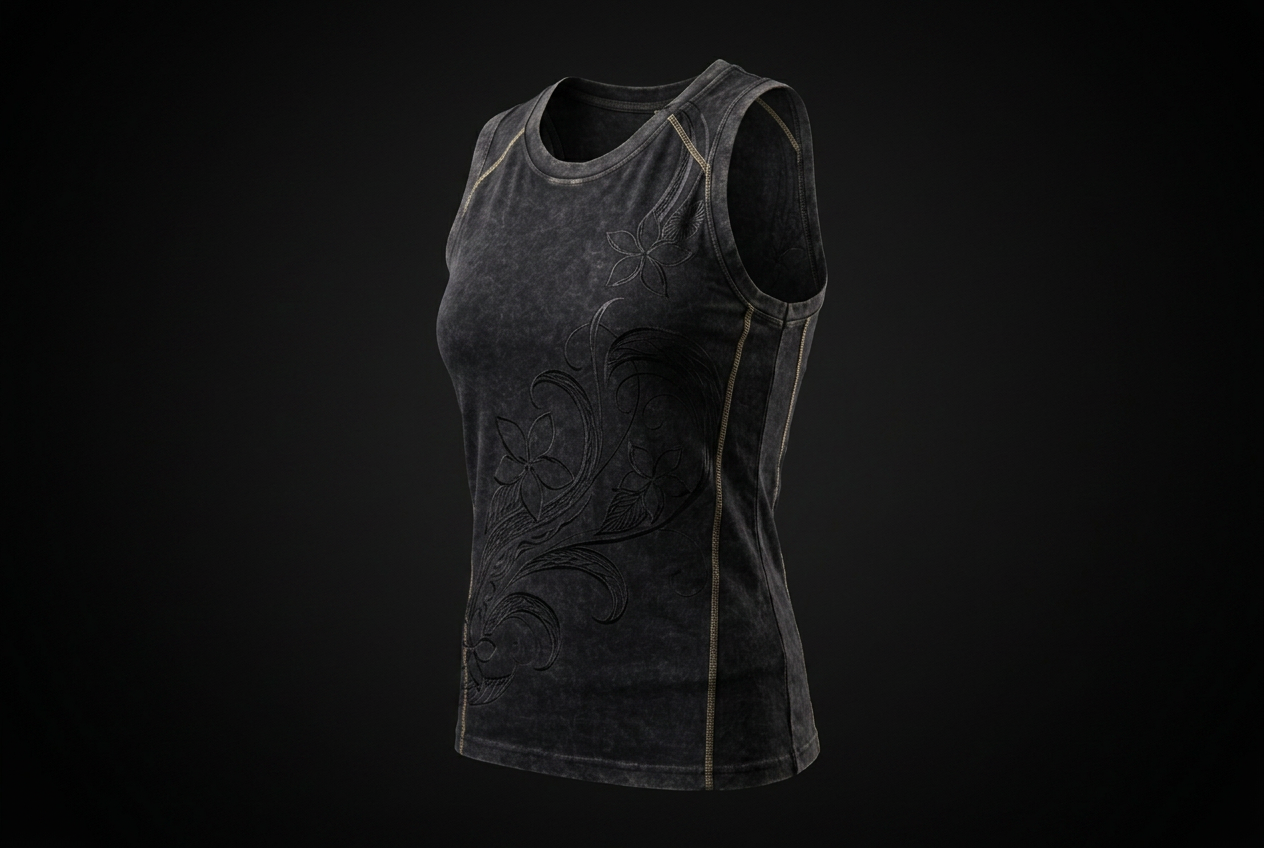 The Tiare Vine Wahine Tank — front view