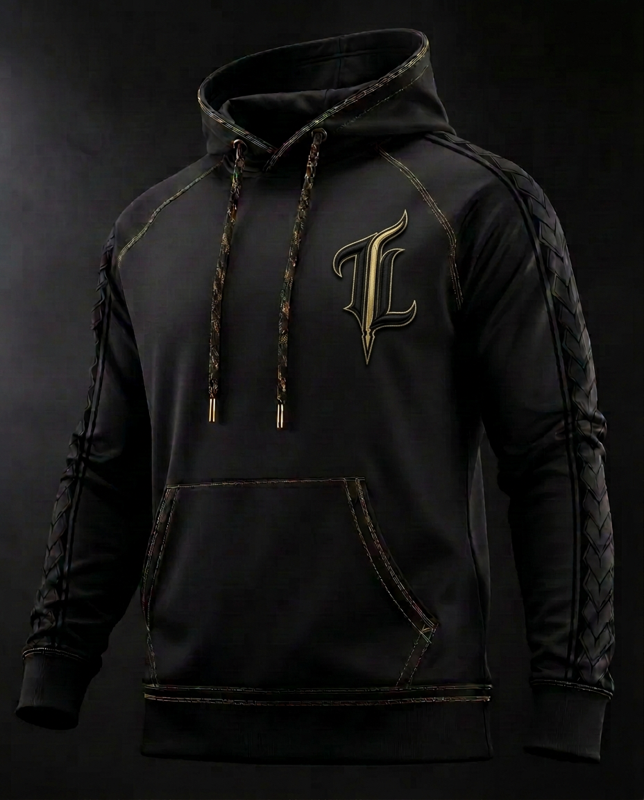 The Wahine Warrior Hoodie — Turtle Shell motif — front view