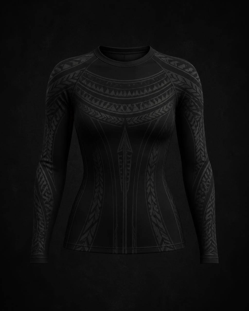 The Niho Mano Wahine Compression Long Sleeve — front view