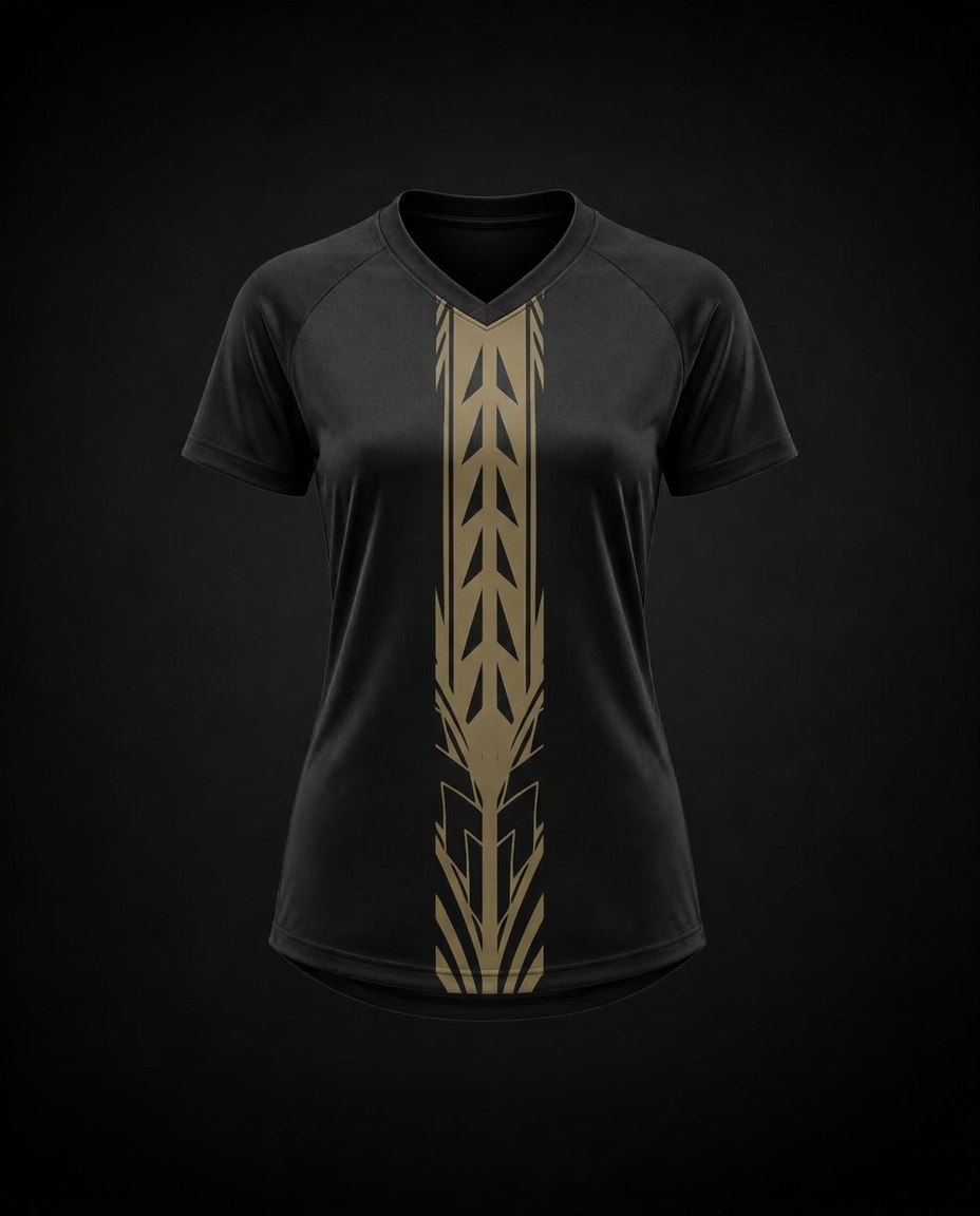 The Spine Chevron Gold Jersey — front view