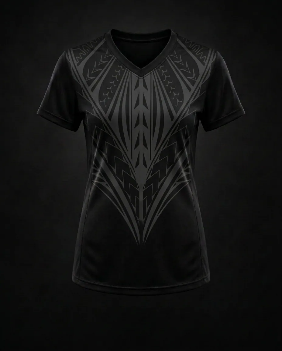The Niho Mano Shoulder Jersey — Niho Mano motif — front view